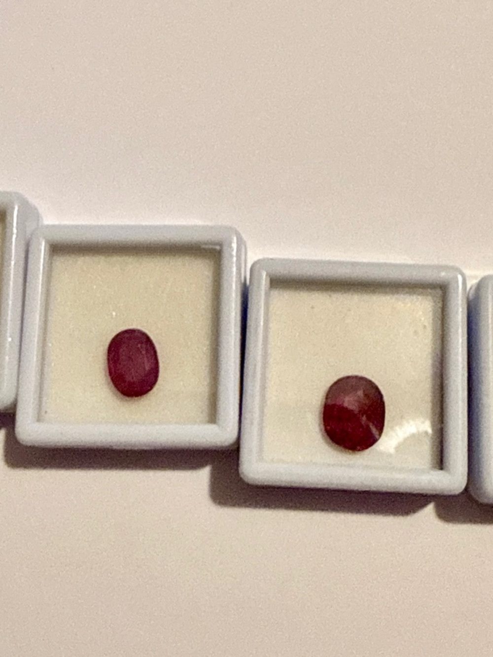 Deep Red Fissure filled Ruby Gemstones